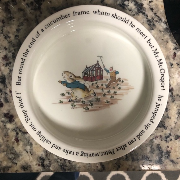 Wedgwood Peter Rabbit plate and bowl nice Childs set - Picture 3 of 5